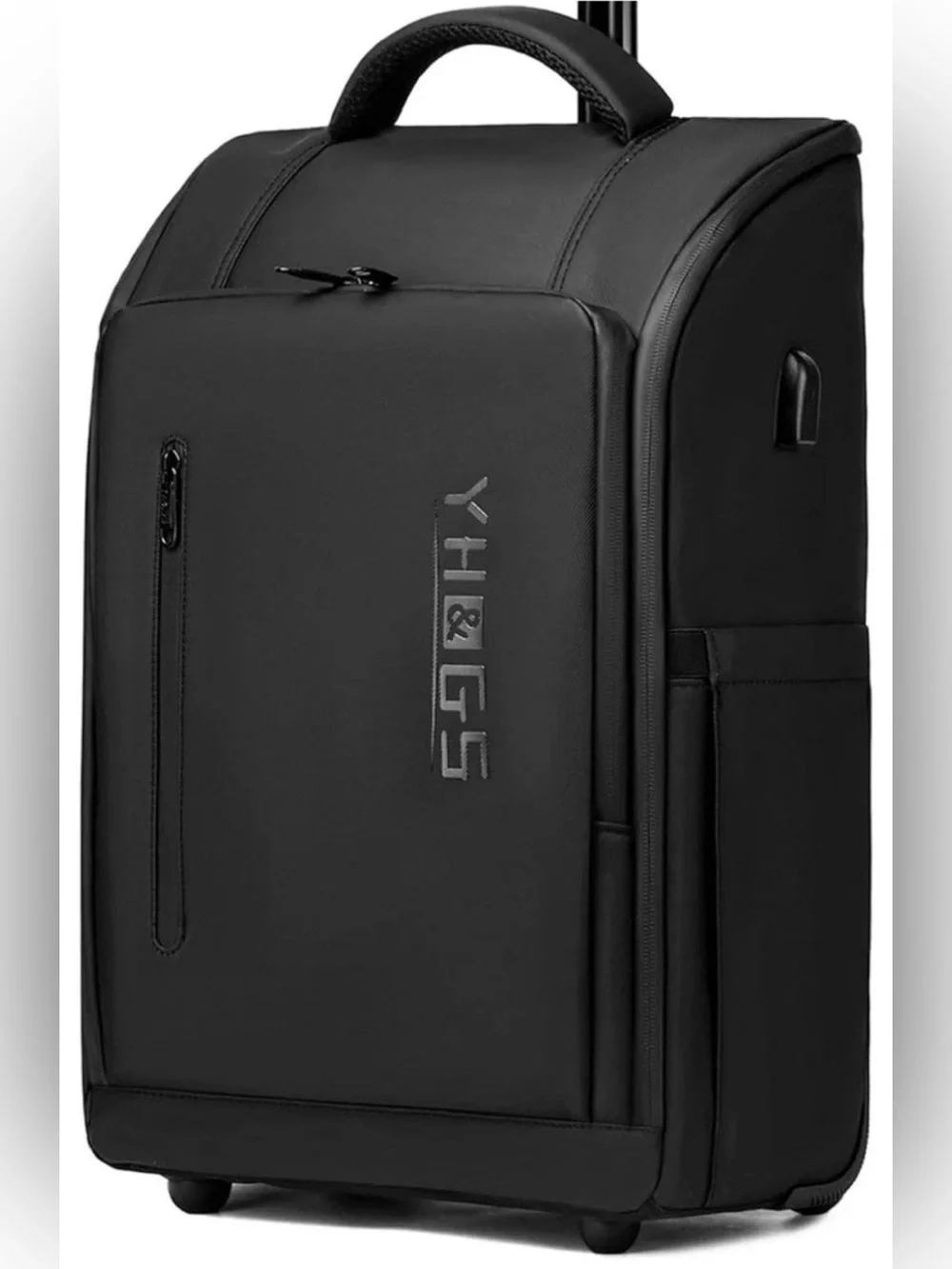 NEW YH & GS Rolling Backpack Waterproof Wheels Business Commuter Gotech Navy